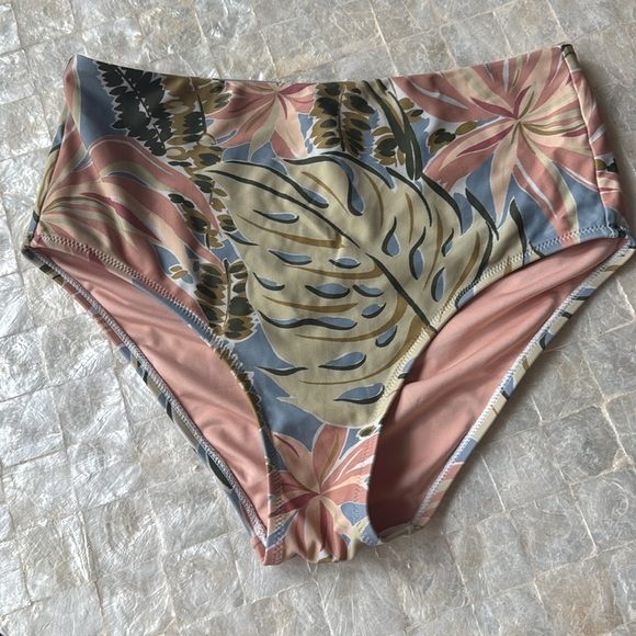 Madewell High-Waisted Retro Bikini Bottom Size M Bikini High rise Bottom NL269 - Picture 2 of 6